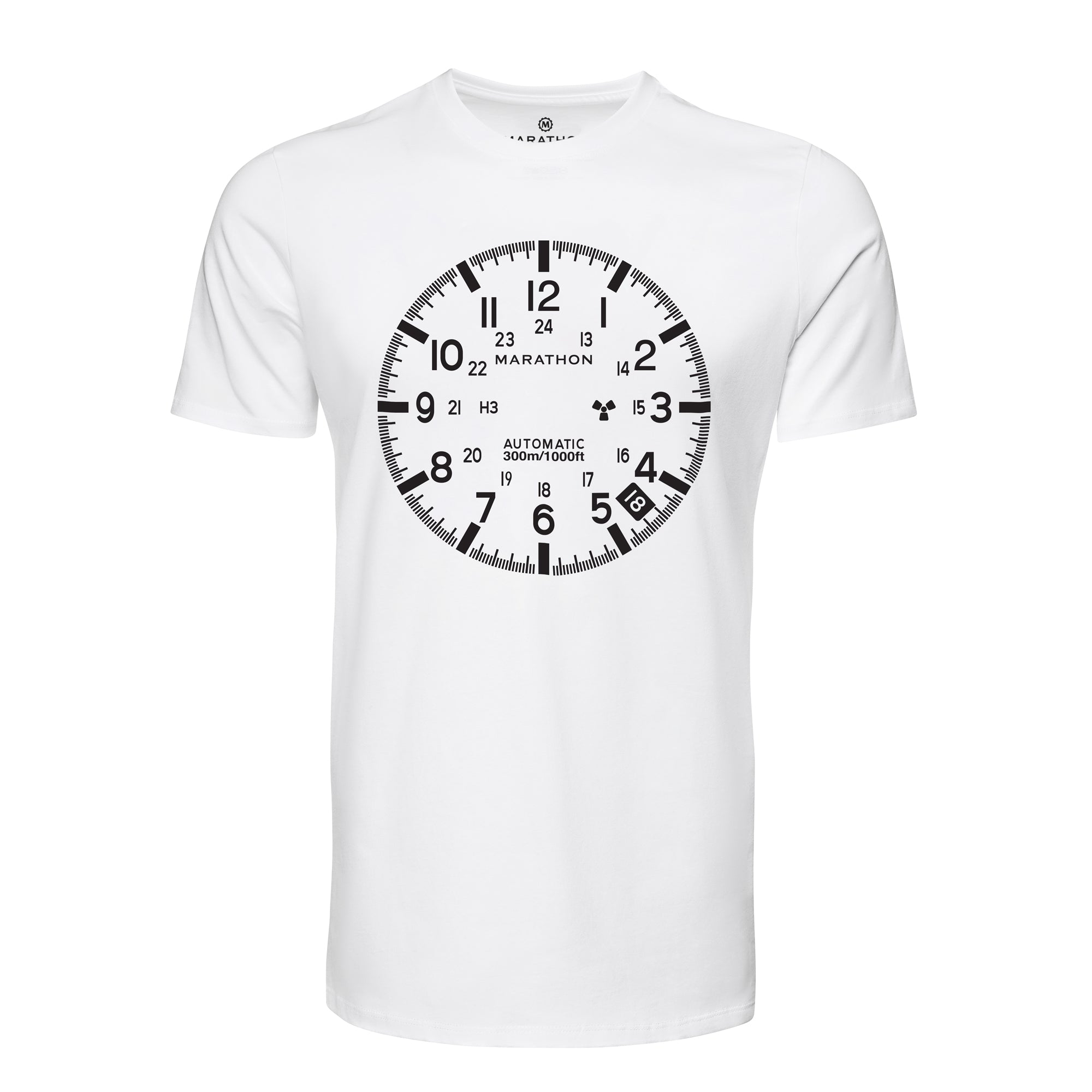 Slim Fit Classic White Marathon Watch GSAR T-Shirt