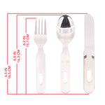 Knife, Fork and Spoon Set - Chow Kit - Military, Hiking, Camping, & Emergency Kit image