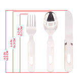 Knife, Fork and Spoon Set - Chow Kit - Military, Hiking, Camping, & Emergency Kit image