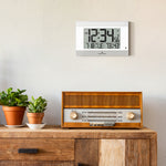 Reloj de pared digital atómico con retroiluminación automática