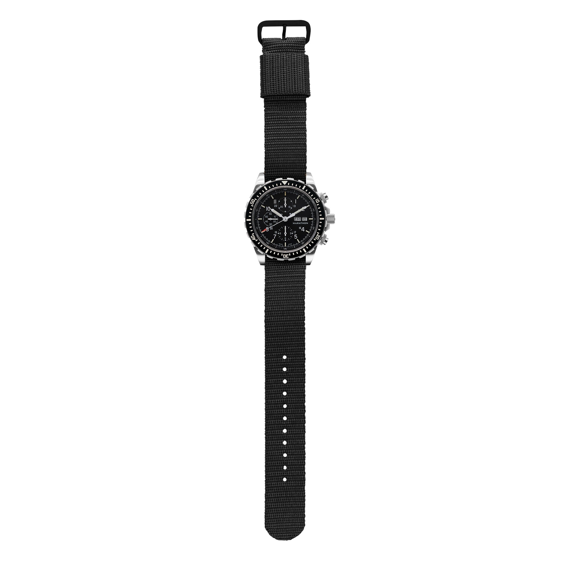Ballistic Nylon Strap, Black, 22mm image
