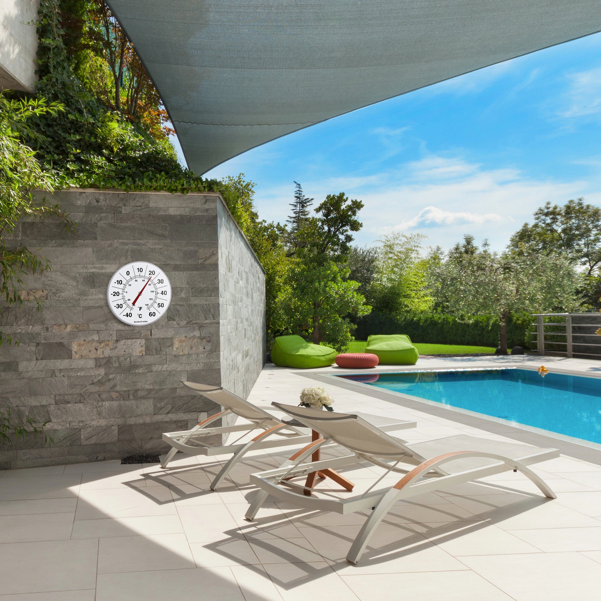 12 Inch Indoor/Outdoor Dial Thermometer image