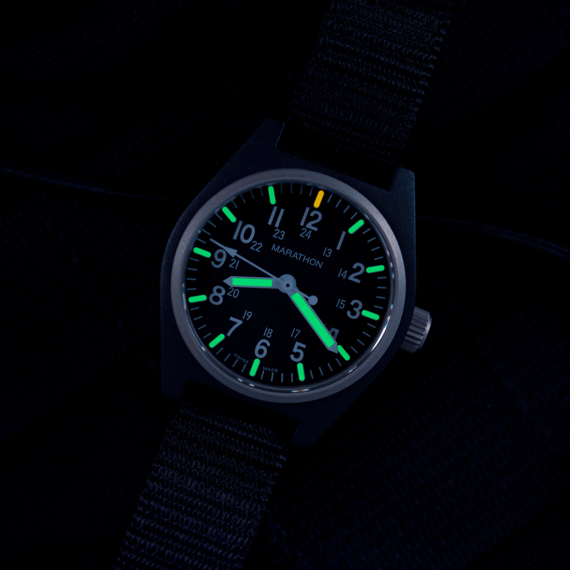 34mm Black General Purpose Quartz with MaraGlo (GPQ) image