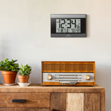 Reloj de pared digital atómico con retroiluminación automática image