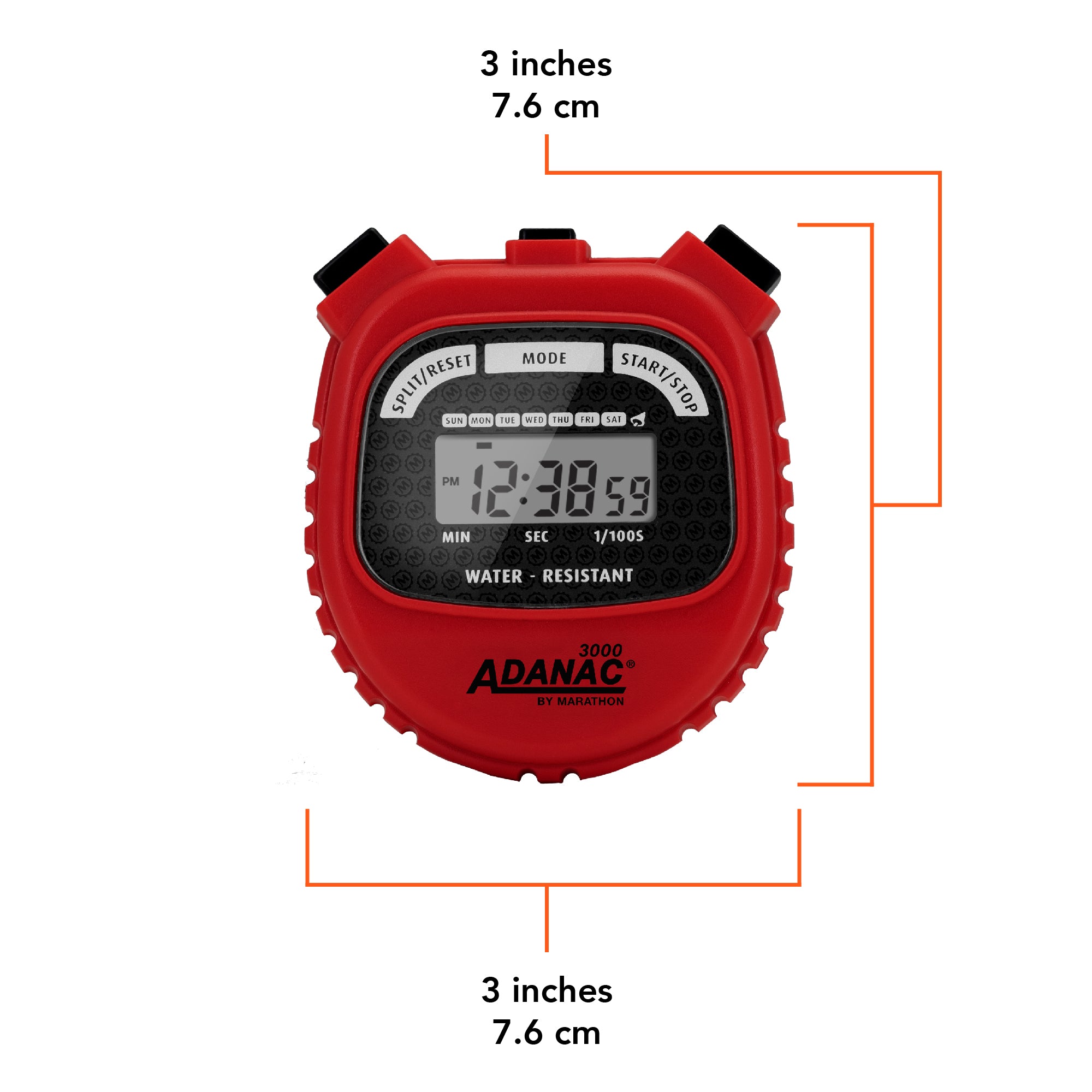 ADANAC 3000 Digital Stopwatch Timer Marathon Watch Company
