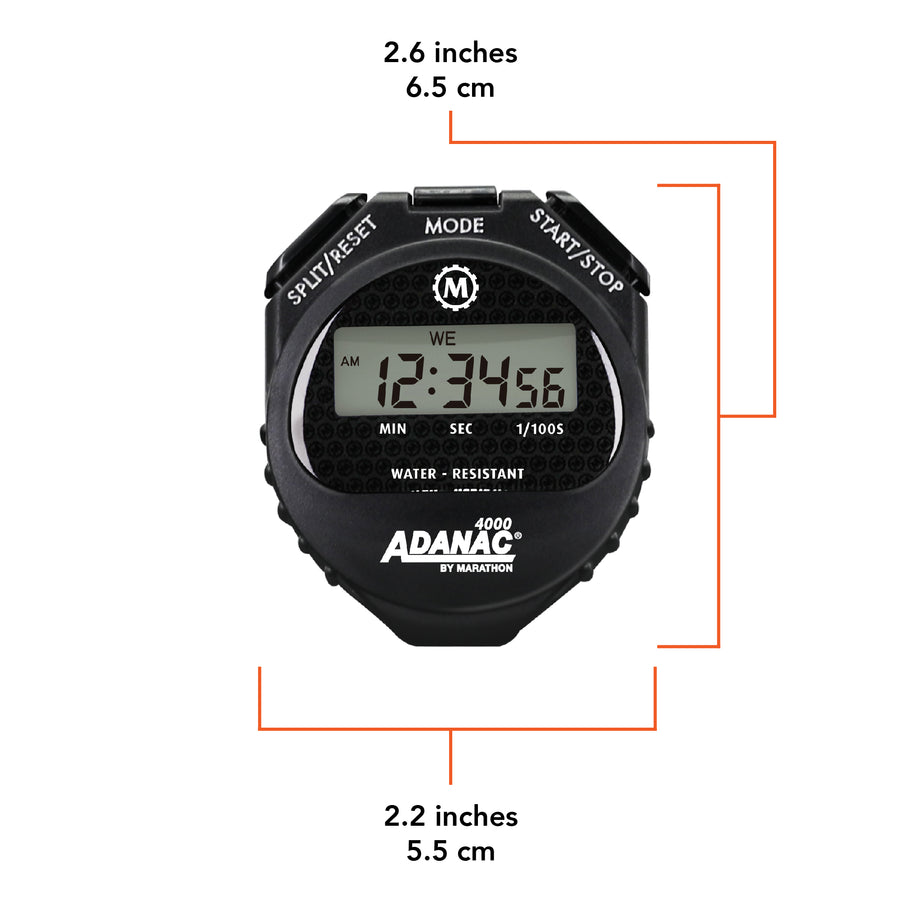 ADANAC 4000 Digital Stopwatch Timer with Large Display Marathon Watch