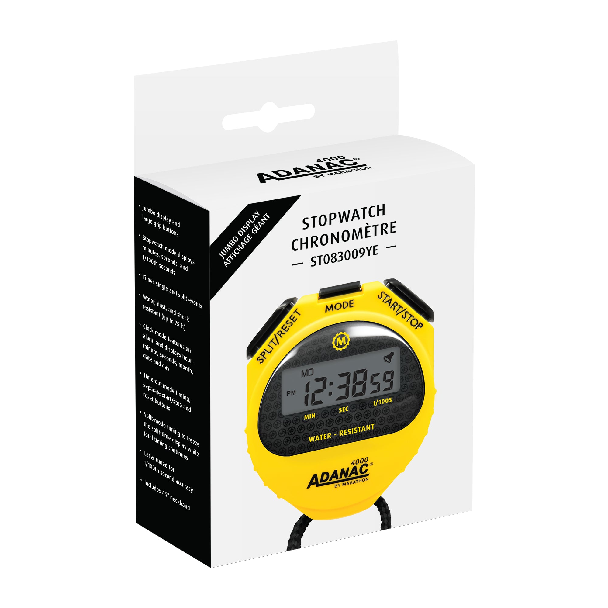 ADANAC 4000 Digital Stopwatch Timer with Large Display image