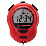 ADANAC Digital Glow Stopwatch Timer Red - Marathon Watch Company |    ST083013RD-IMG3-Hand-Sizing