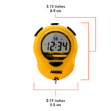 ADANAC Digital Glow Stopwatch Timer Yellow - Marathon Watch Company | ST083013-YE