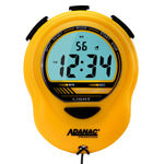 ADANAC Digital Glow Stopwatch Timer Yellow - Marathon Watch Company | yellow