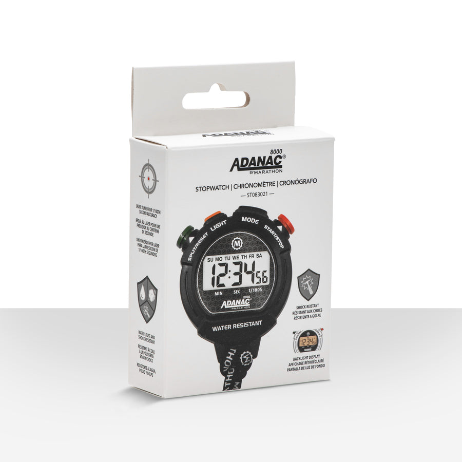 ADANAC 8000 Professional Stopwatch Timer Marathon Watch Company