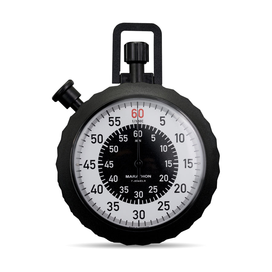 Military Stopwatch - Instantaneous Return and Time-Out, with Central 60 min Register