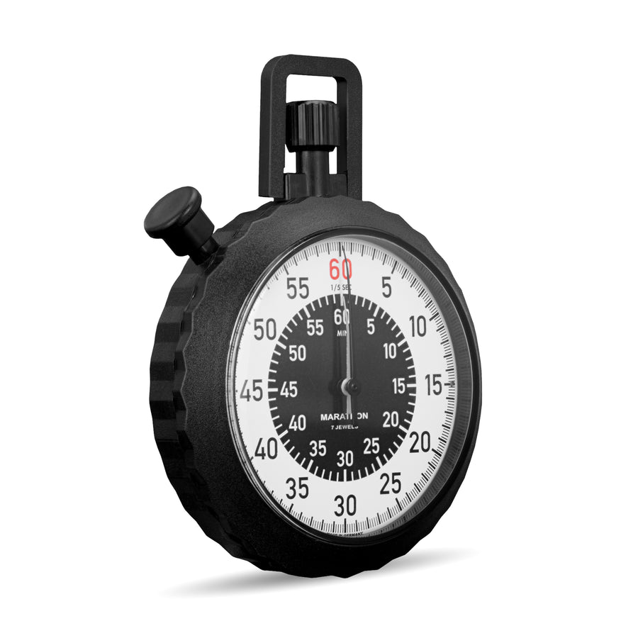 Military Stopwatch - Instantaneous Return and Time-Out, with Central 60 min Register