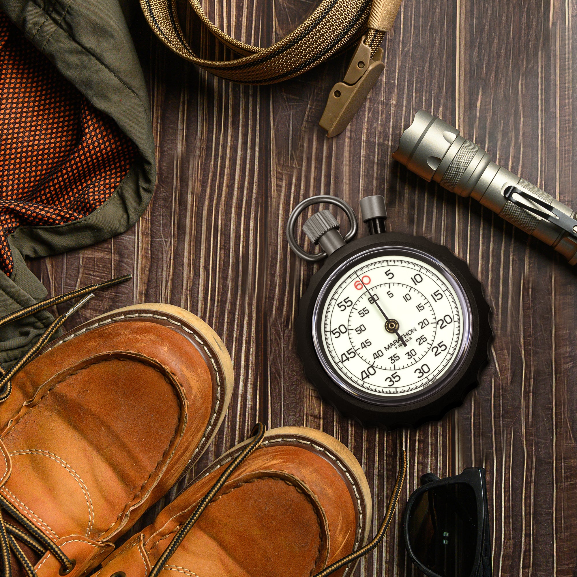 Mechanical Stopwatch Instantaneous Return and TimeOut, Glow in the D