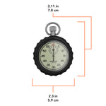 Mechanical Stopwatch: Single Action Glow in the Dark, (1/5 sec) 30 min Register image