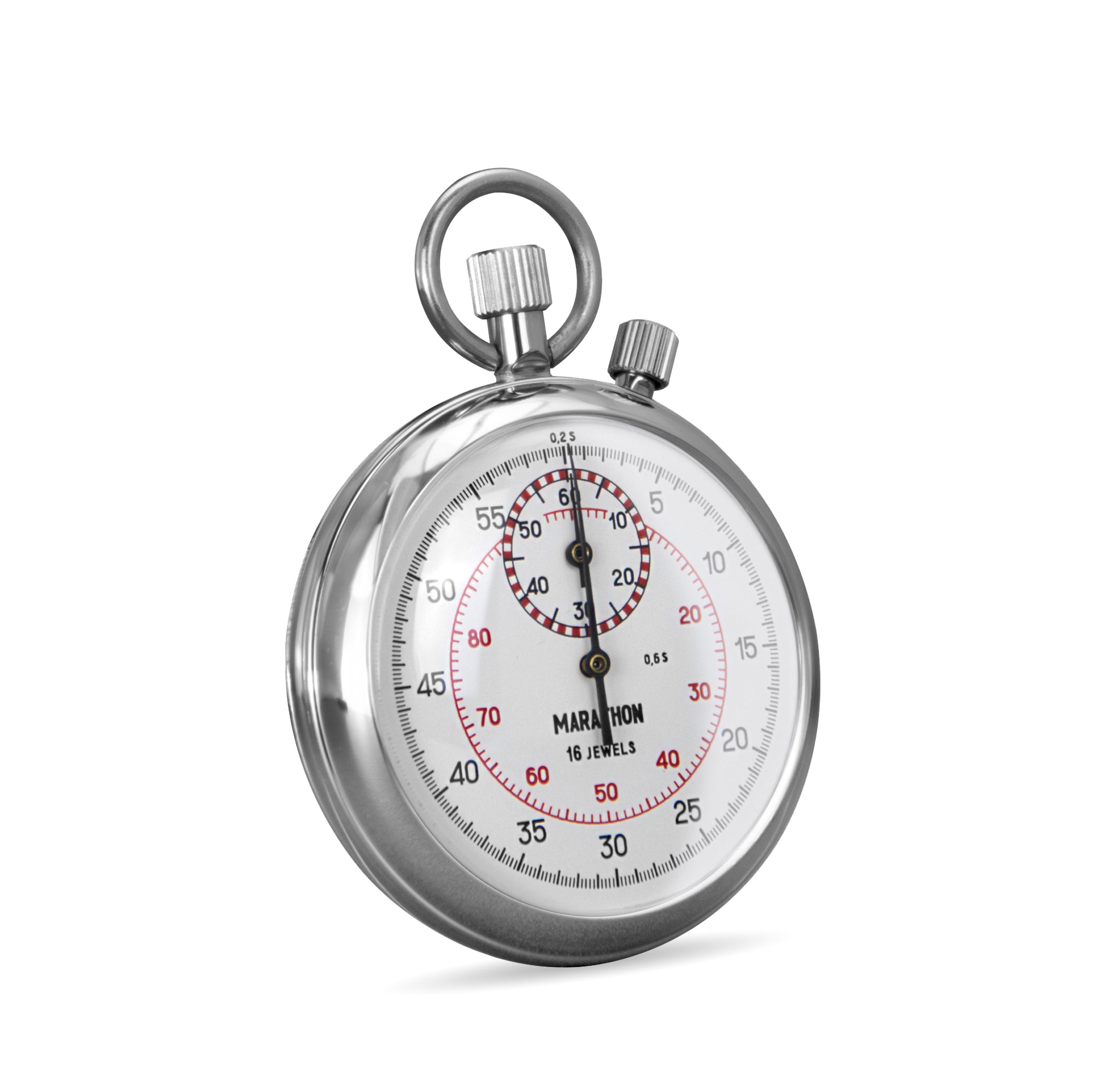 Mechanical Stopwatch: Interruption Type, (1/5 sec, 1/100 min) with 60 min Register image