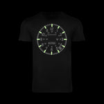Slim Fit Classic Black Glow Print Marathon Watch GSAR T-Shirt