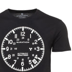 Slim Fit Classic Black Glow Print Marathon Watch GSAR T-Shirt