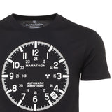 Slim Fit Classic Black Glow Print Marathon Watch GSAR T-Shirt image