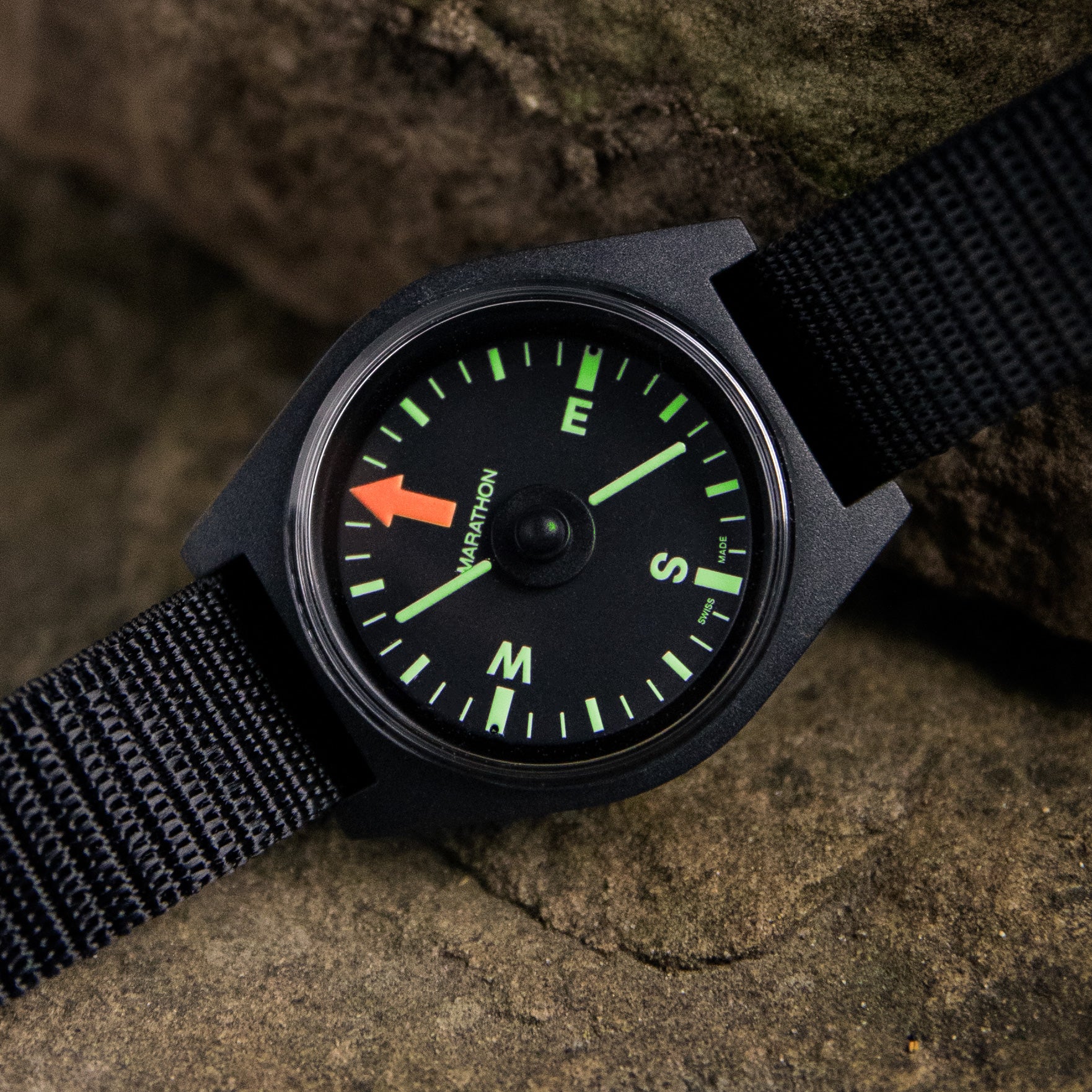 Glow-in-the-Dark Unmounted Wrist Compass image
