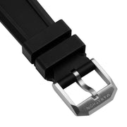 3-Piece Rubber Strap Kit, Black, 20mm