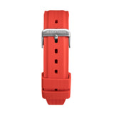 Textured Rubber Strap, Red, 22mm image