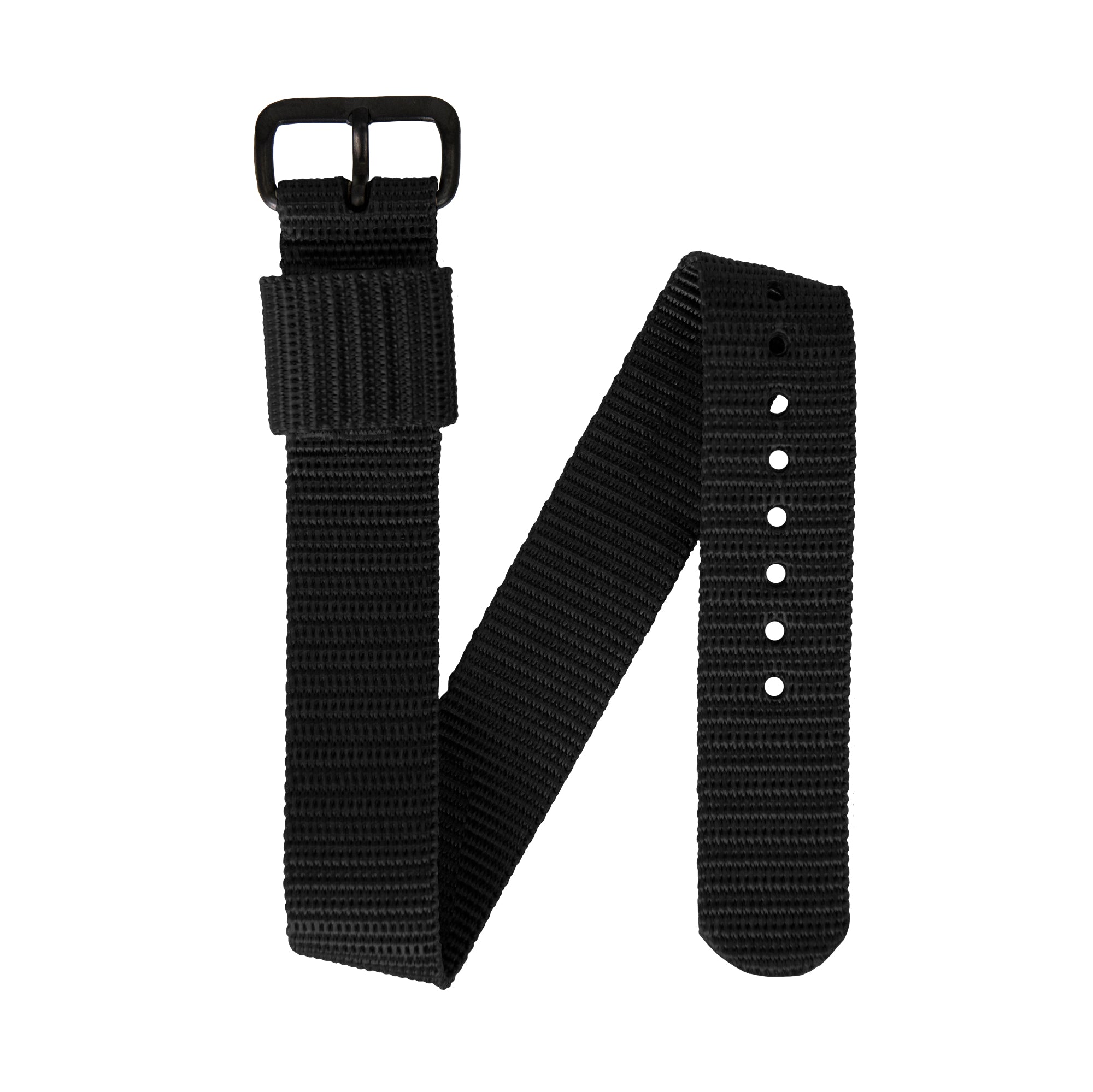 Ballistic Nylon Strap, Black, 16mm image