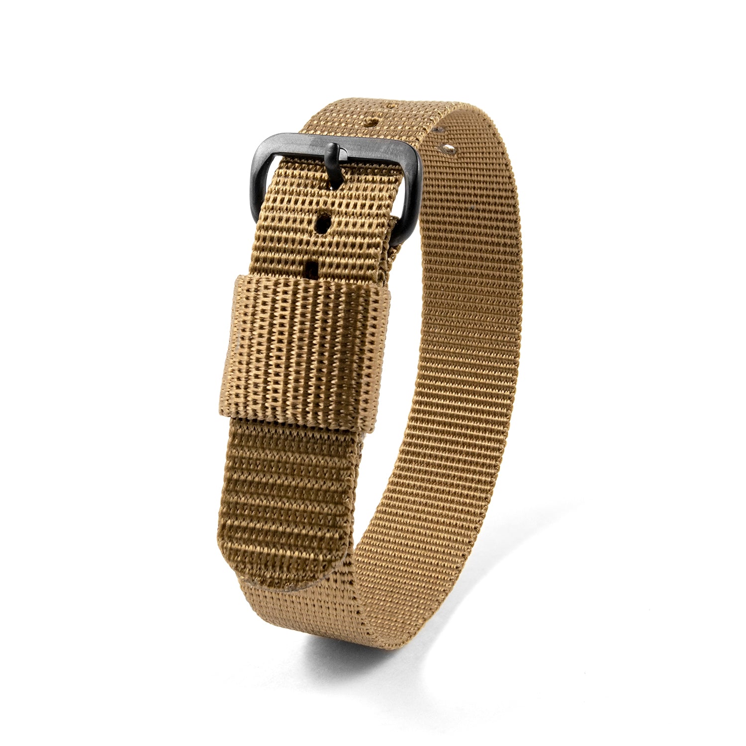 16mm - 10" Length - Ballistic Nylon Watch Band/Strap with Stainless Steel Buckle - marathonwatch  | WS-NY-DTBK-16-10