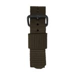 20mm - 11" Length - Ballistic Nylon Watch Band/Strap with Stainless Steel Buckle - marathonwatch