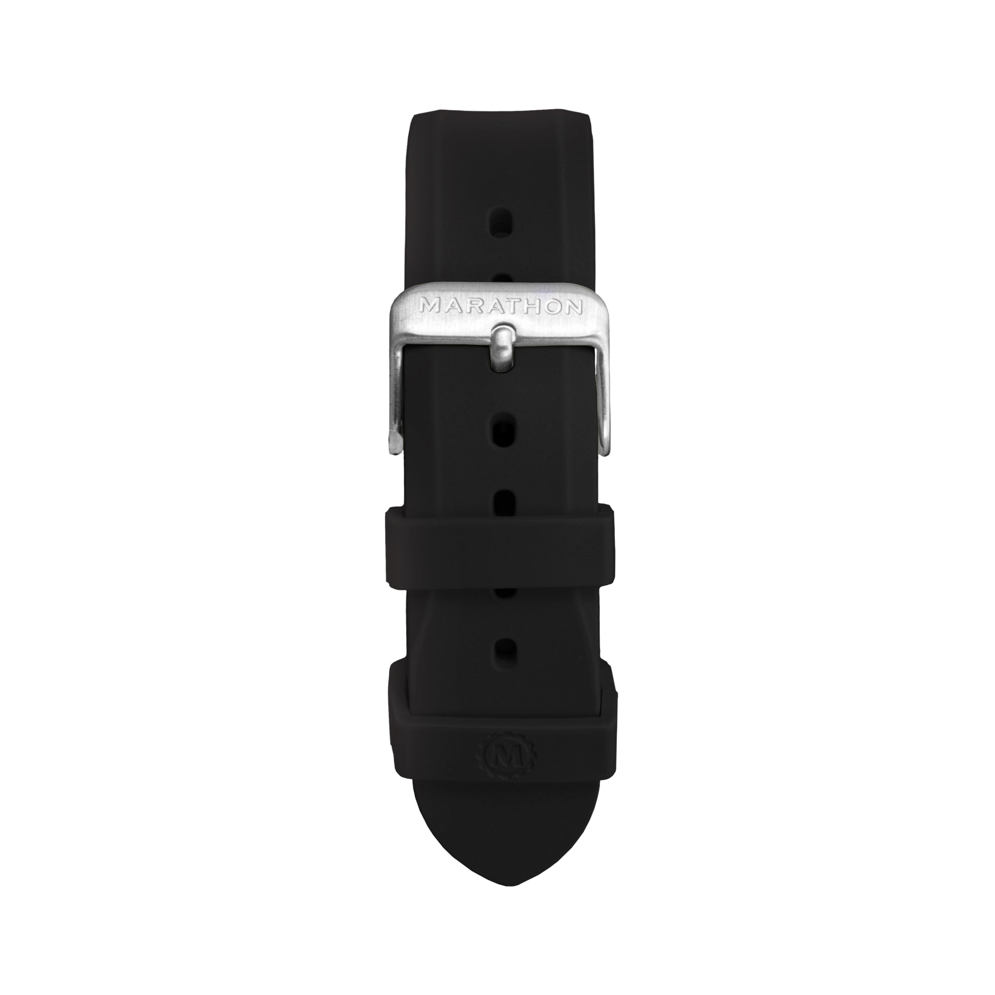 Two-Piece Rubber Dive Strap, Black, 20mm image