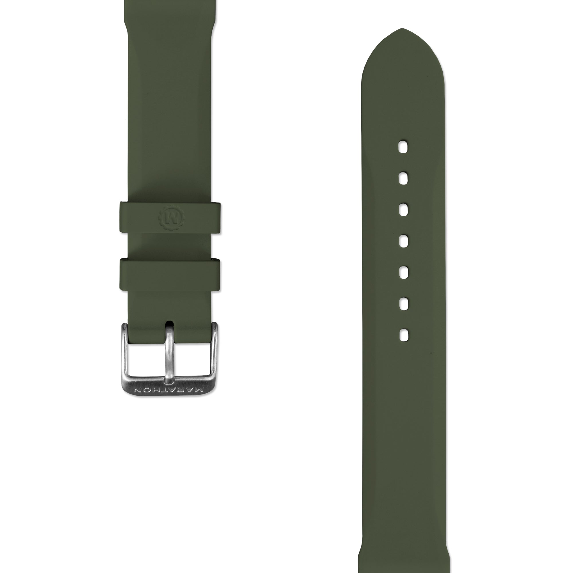 Bracelet de plongée en caoutchouc en deux pièces, vert, 20 mm image