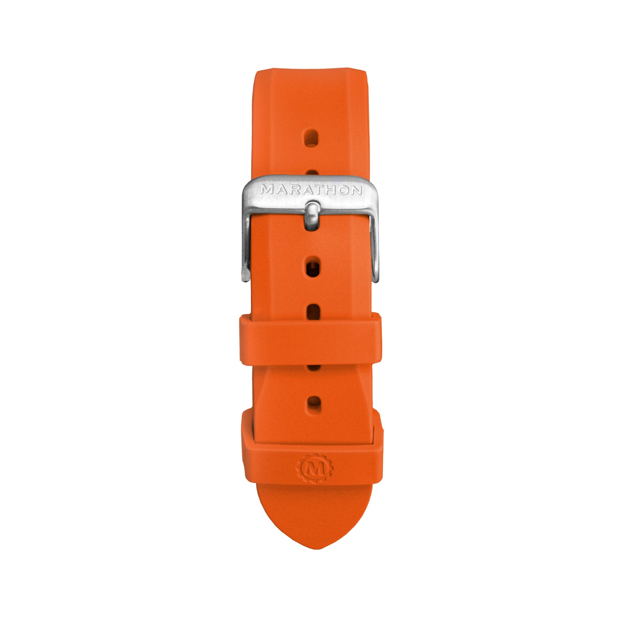 Bracelet de plongée en caoutchouc en deux pièces, orange, 20 mm image