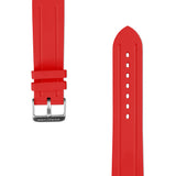 Two-Piece Rubber Dive Strap, Red, 22mm image