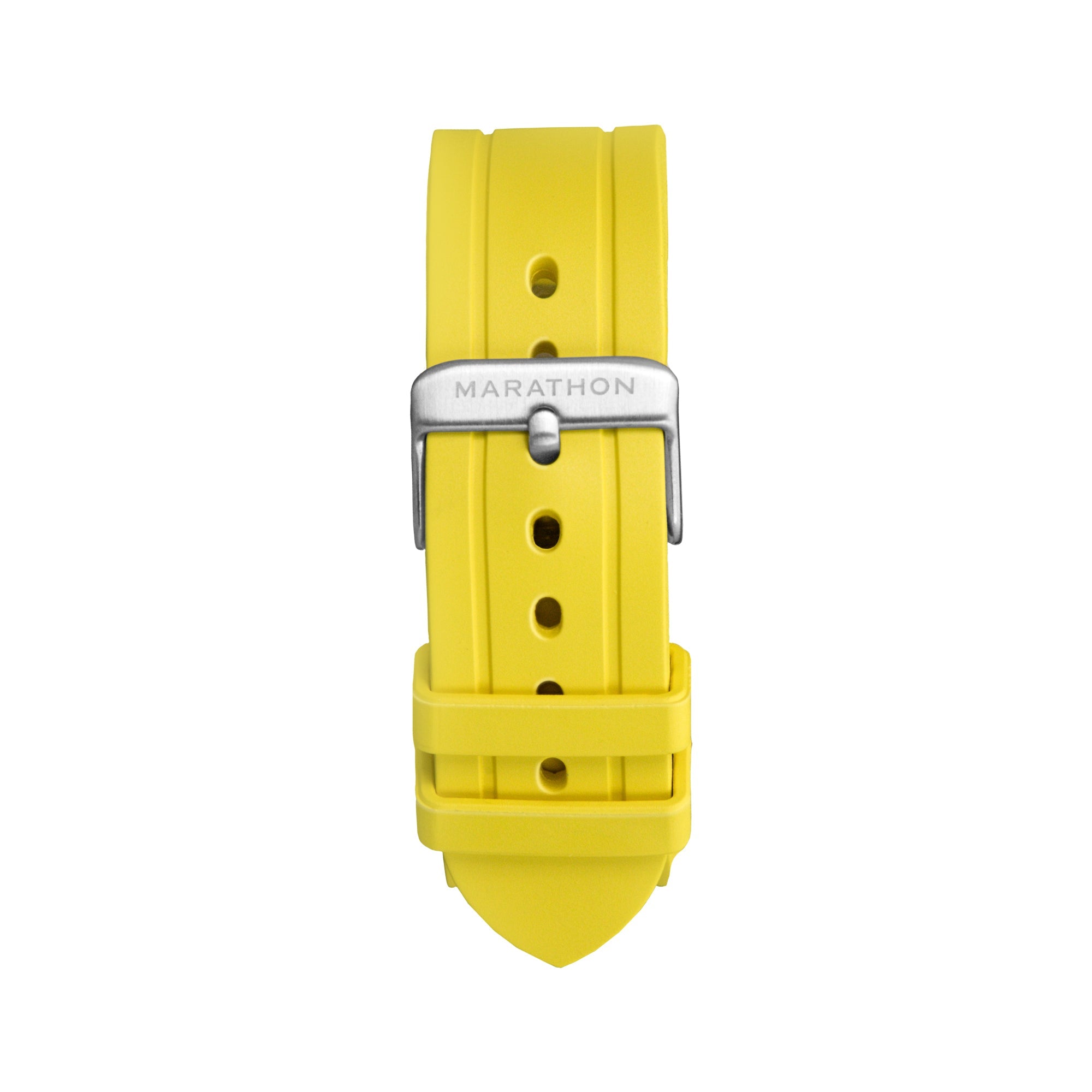 Two-Piece Rubber Dive Strap, Yellow, 22mm image