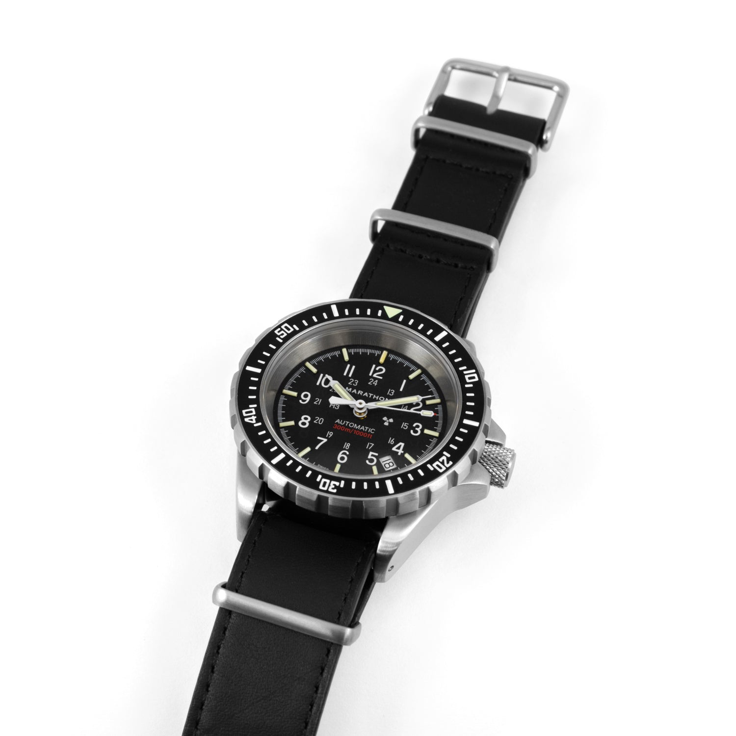 Leather DEFSTAN Strap, Black, 20mm image
