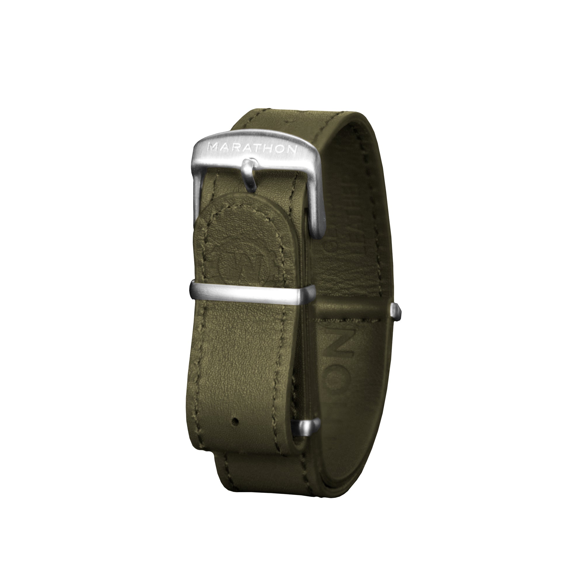 Bracelet en cuir DEFSTAN , vert olive, 22 mm image