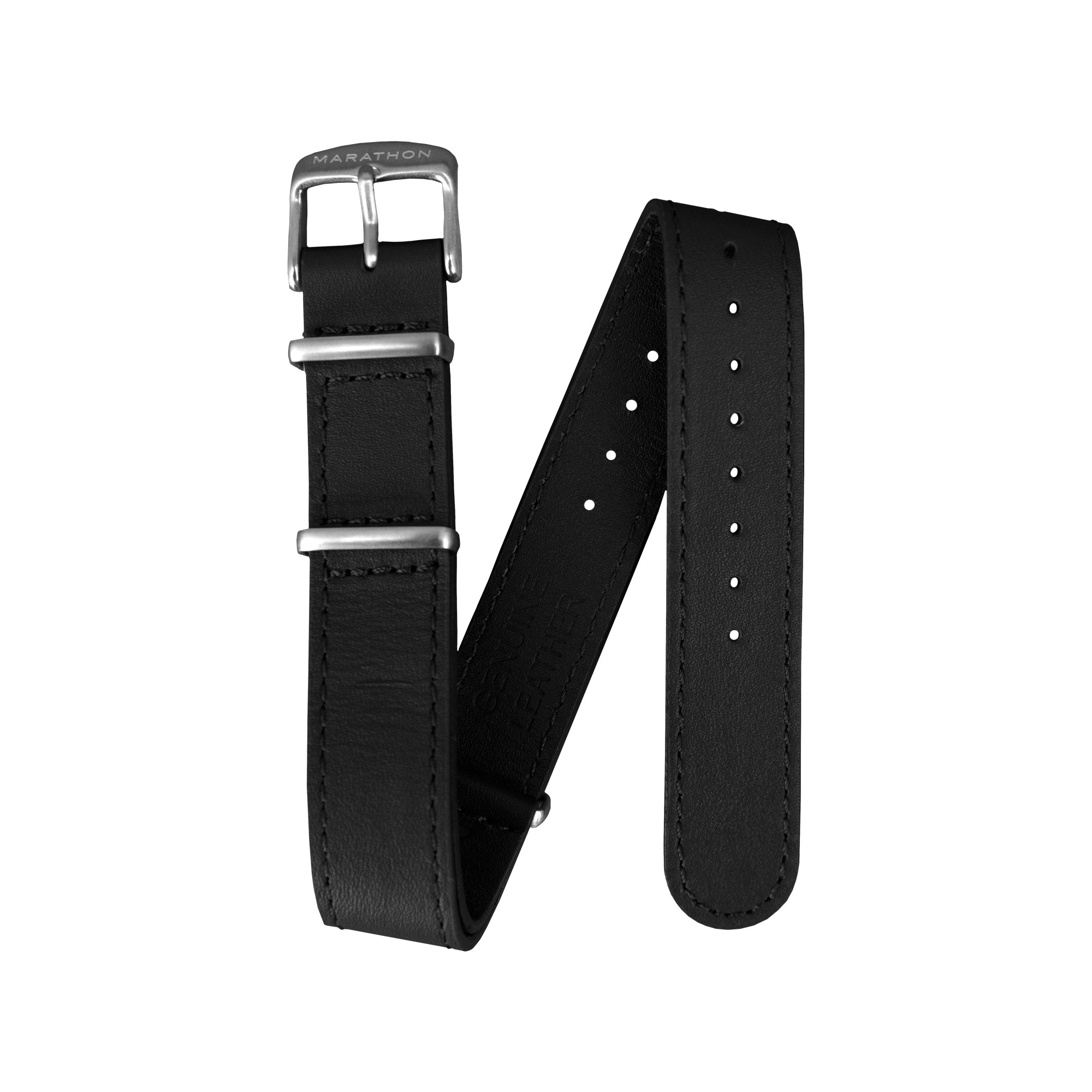 Leather DEFSTAN Strap, Black, 18mm image