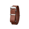18mm Leather NATO Watch Band/Strap with Stainless Steel Square Buckle - marathonwatch