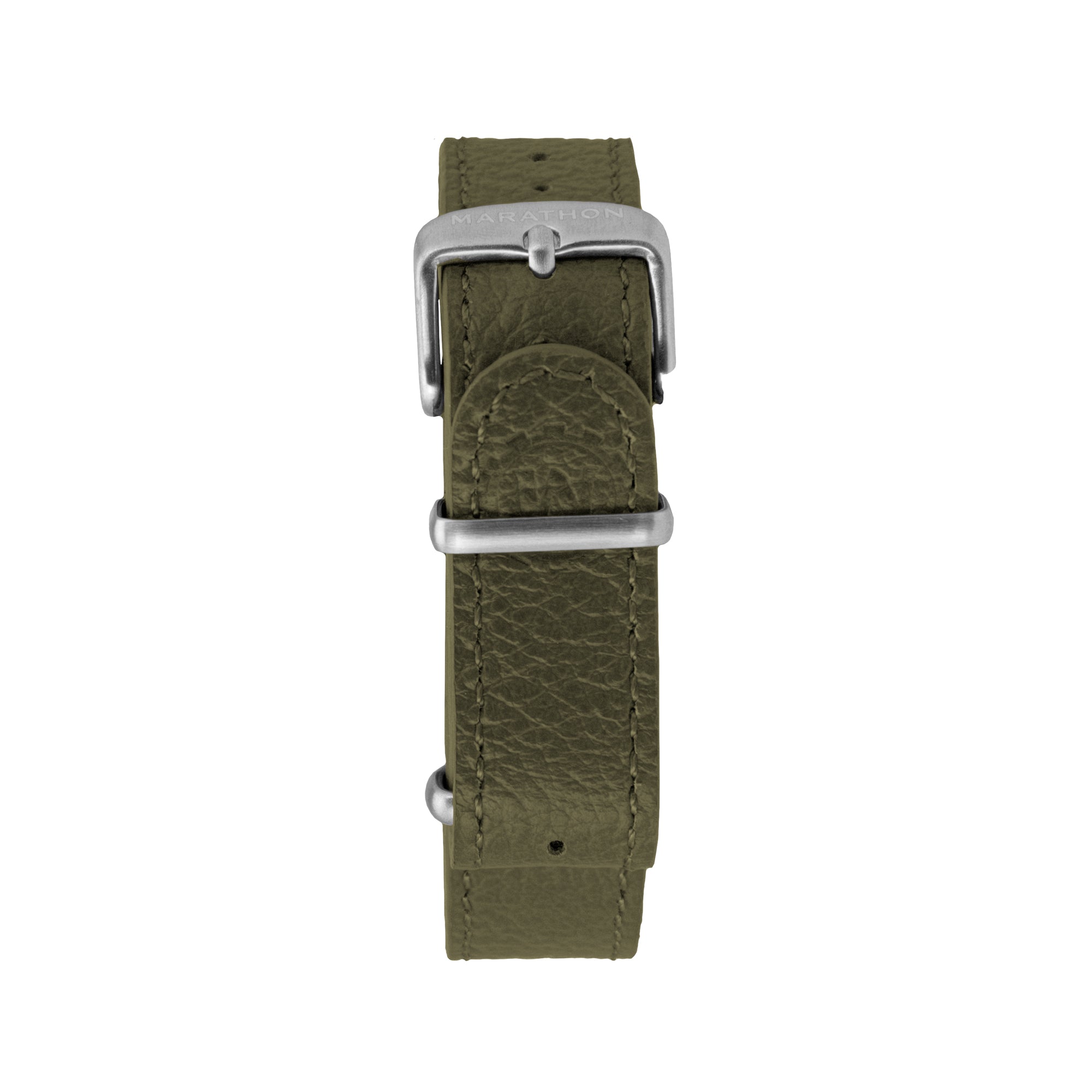 Leather DEFSTAN Strap, Olive Green, 18mm image
