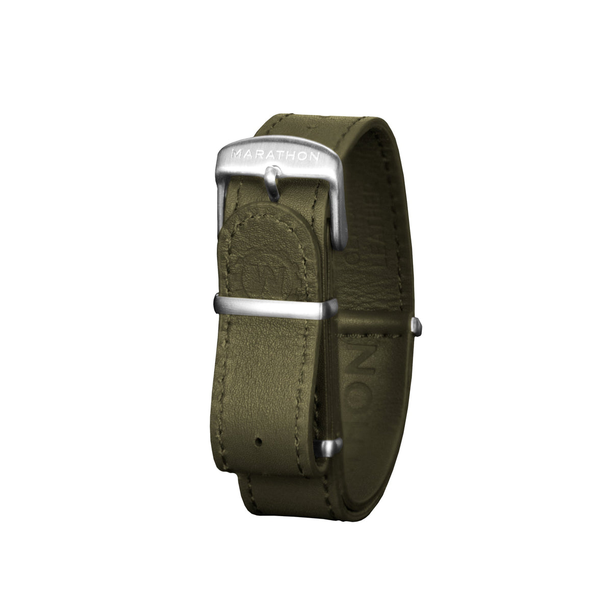 18mm Distressed Leather Military Style Watch Band 11\