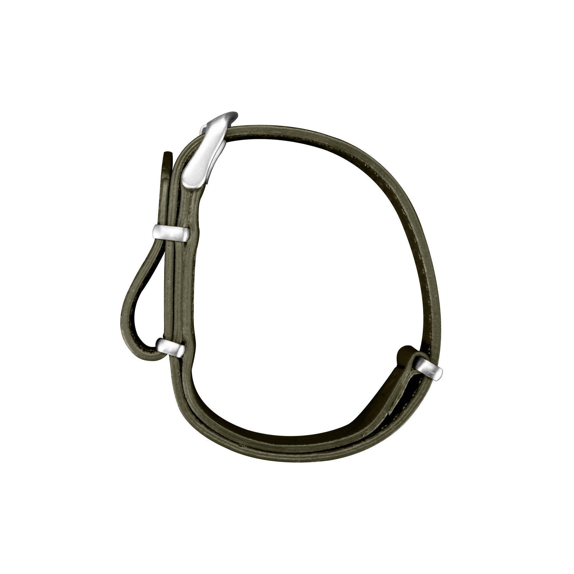 Leather DEFSTAN Strap, Olive Green, 18mm image