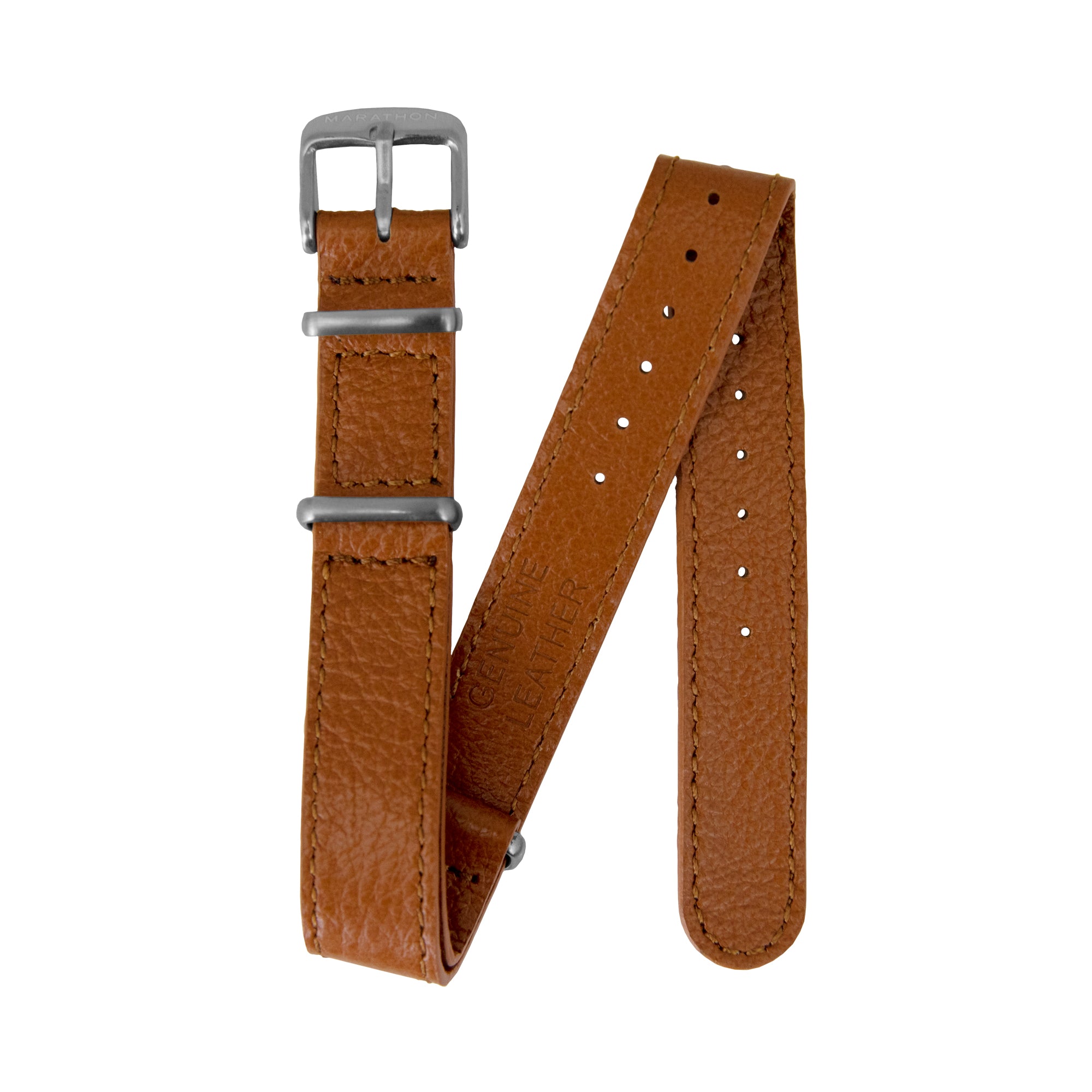 Leather DEFSTAN Strap, Dark Tan, 16mm image