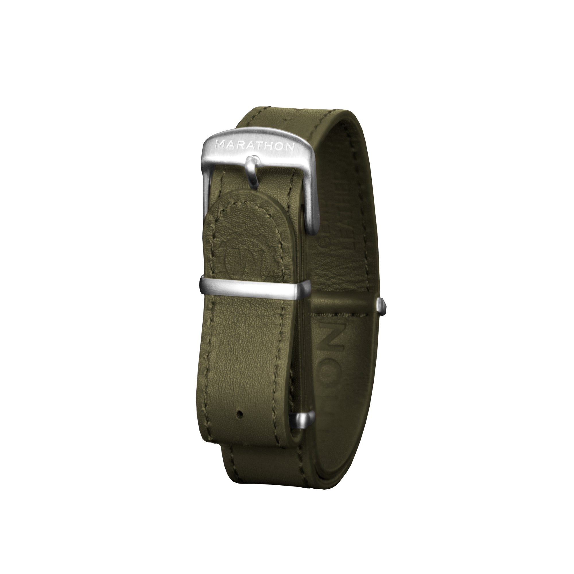 Leather DEFSTAN Strap, Olive Green, 16mm image