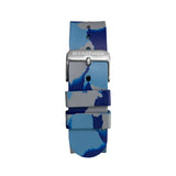 Single-Piece Rubber Strap, Blue Camo, 20mm image