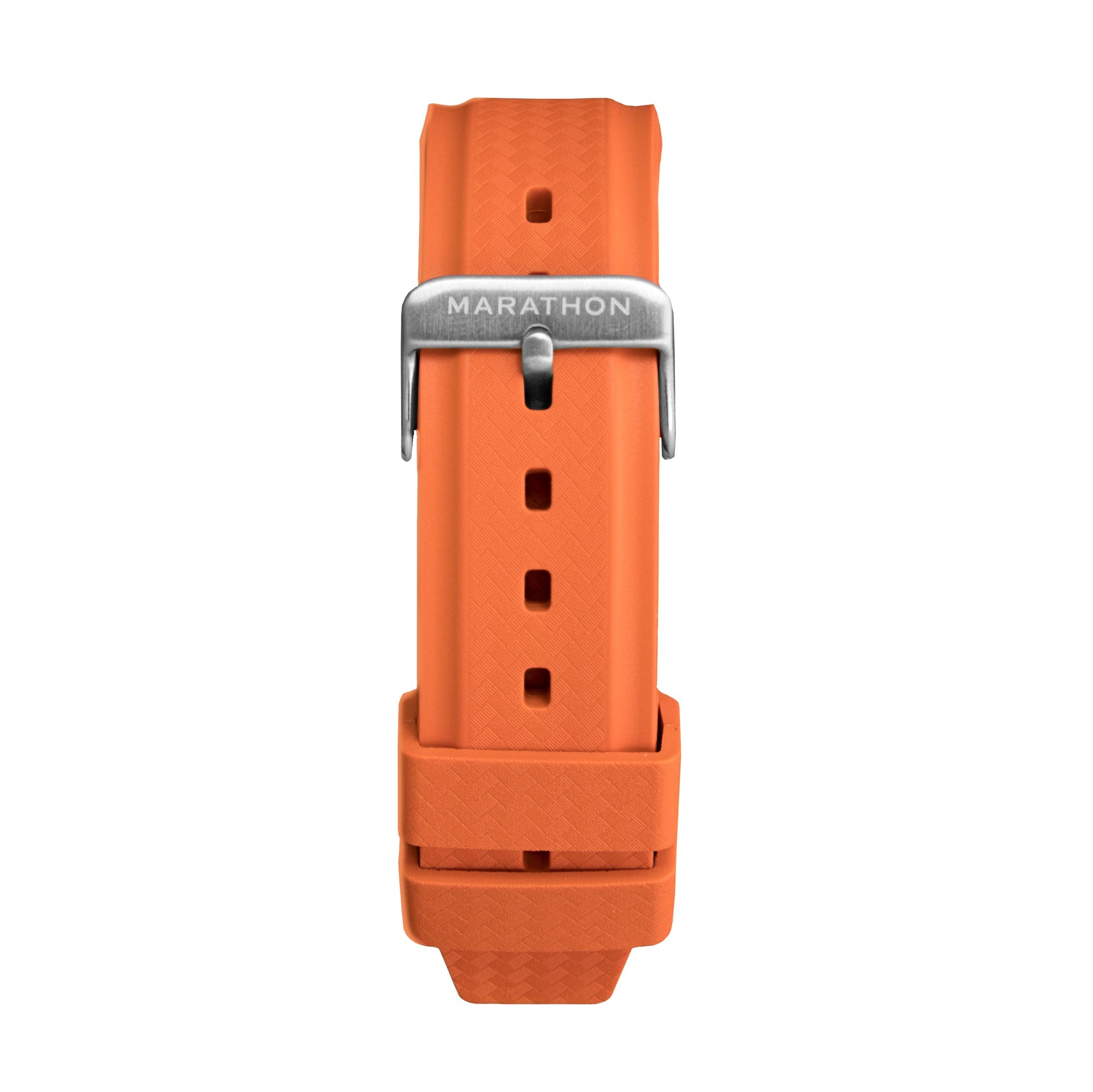 Textured Rubber Strap, Orange, 22mm image