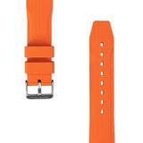 Textured Rubber Strap, Orange, 22mm image