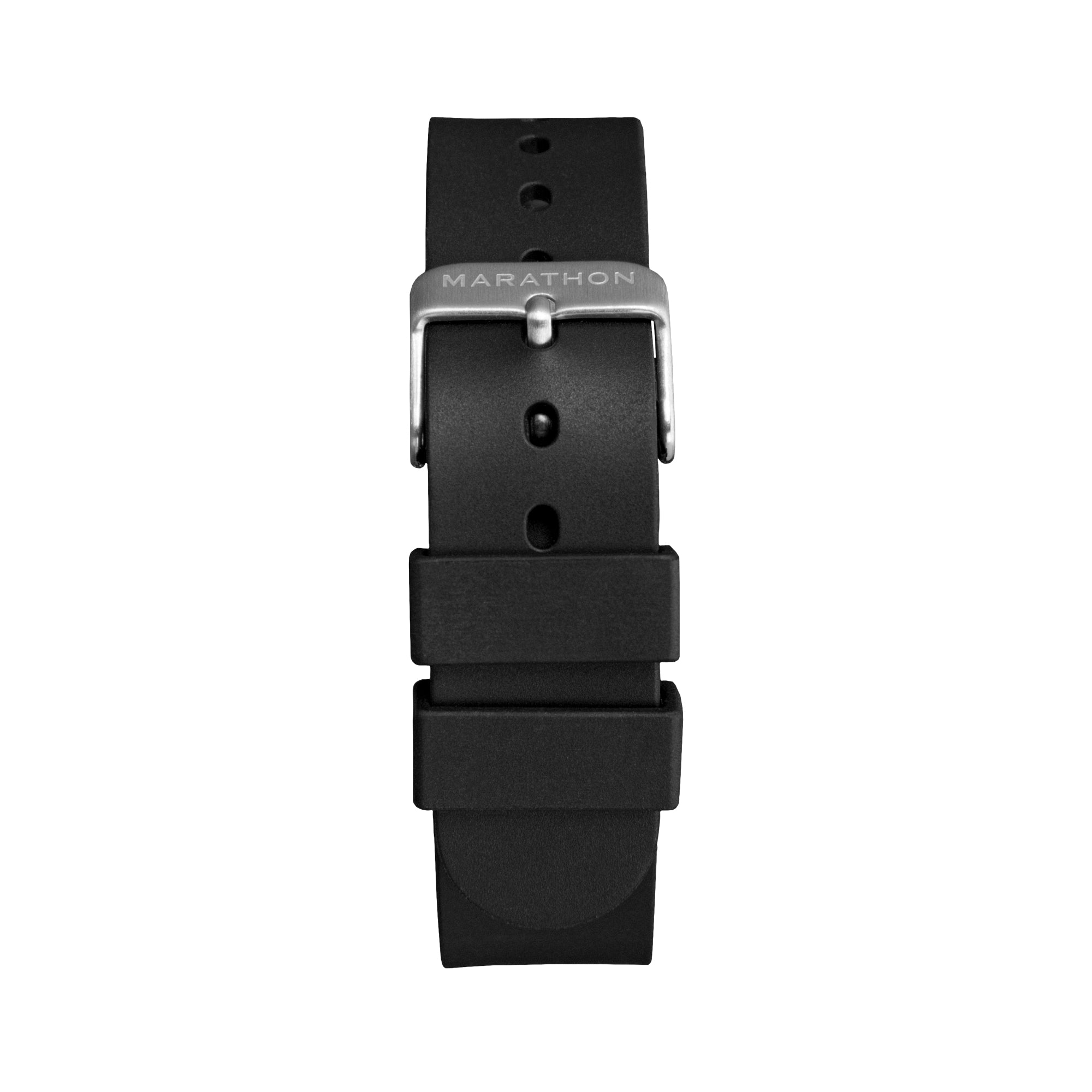 Single-Piece Rubber Strap, Black, 18mm – Marathon Watch