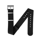 22mm Nylon NATO Watch Band/Strap with Stainless Steel Square Buckle - marathonwatch