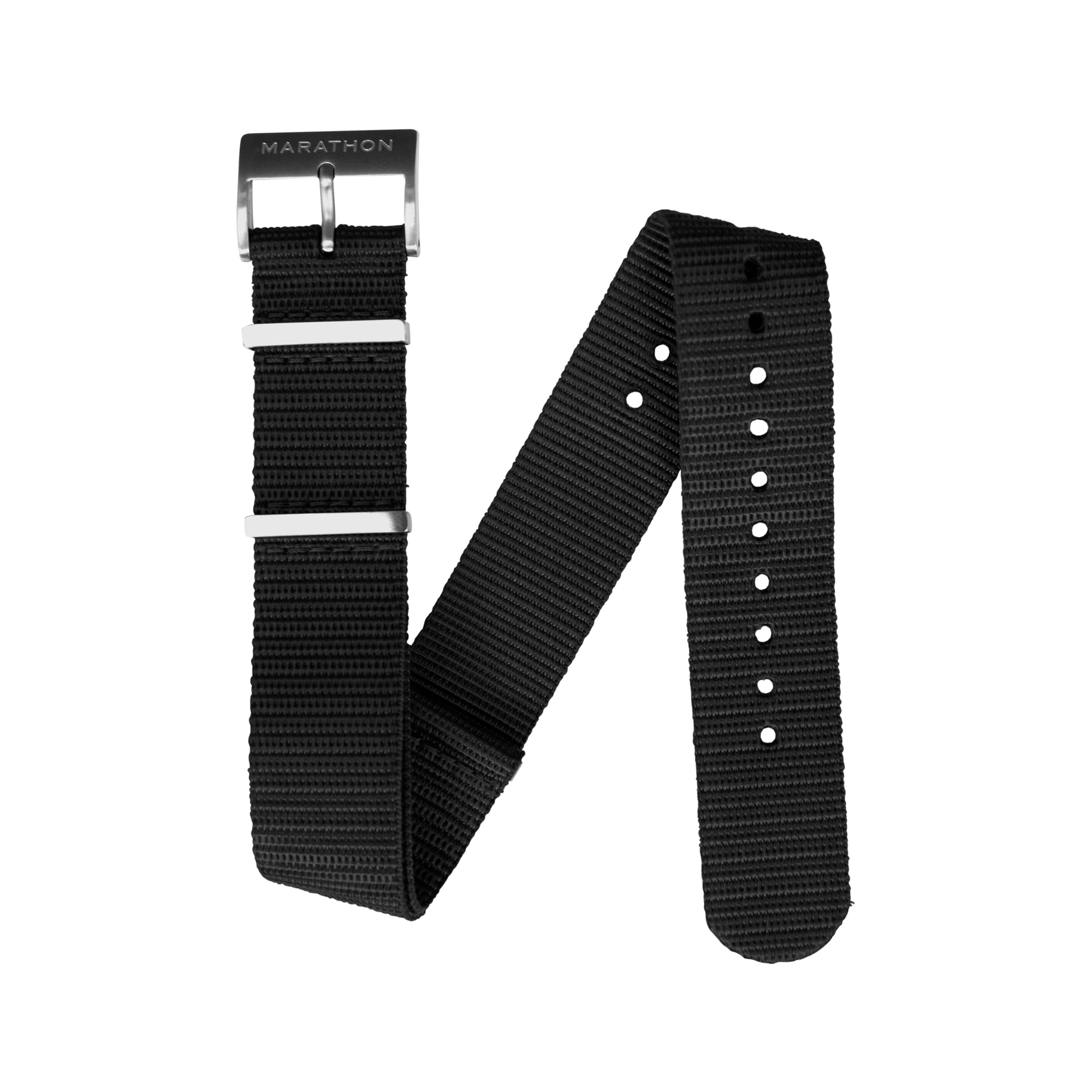 Bracelet DEFSTAN en nylon, noir, 20 mm image