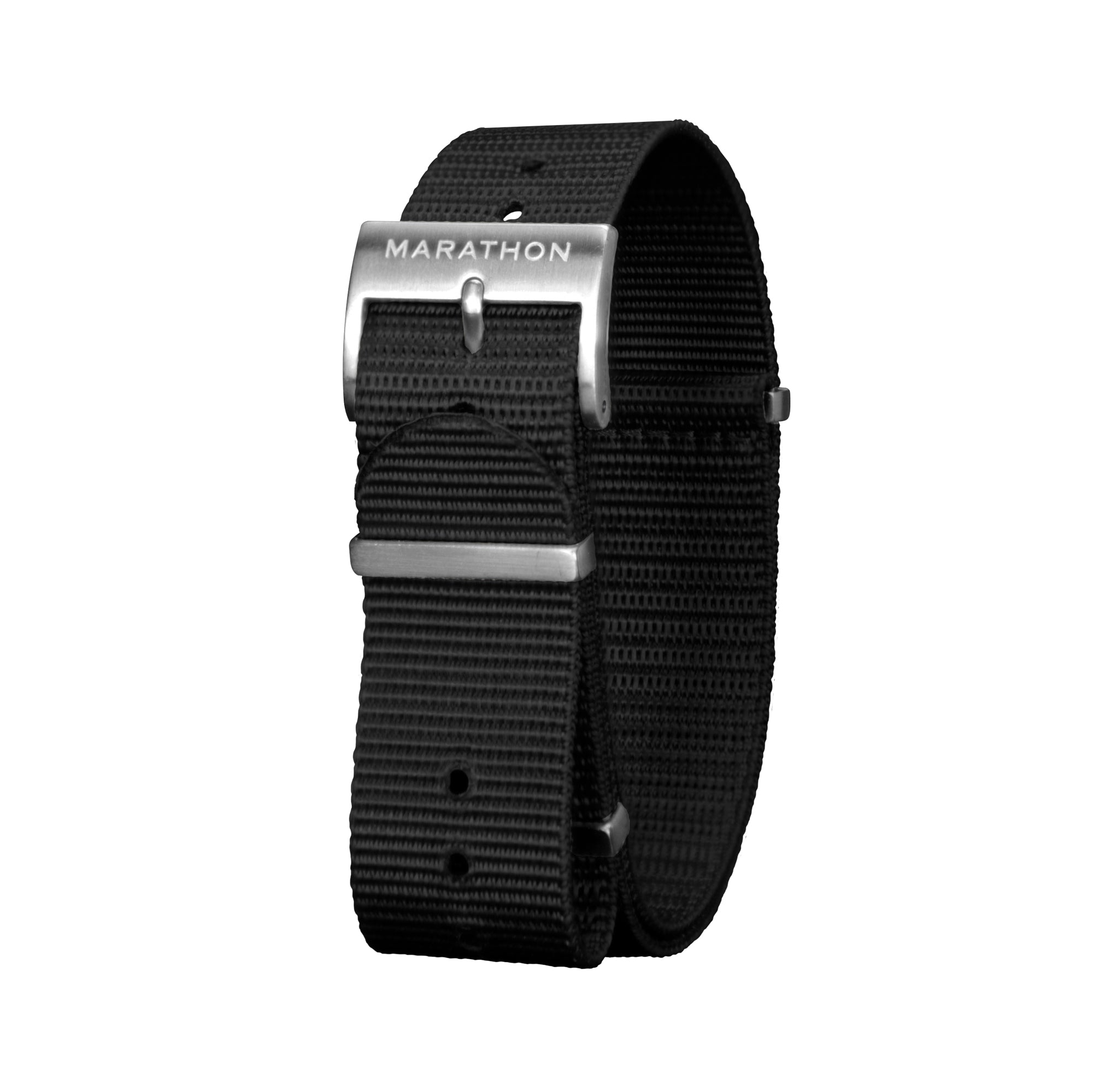 20mm Nylon NATO Watch Band/Strap with Stainless Steel Square Buckle - marathonwatch